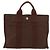 Hermès HERMES Borsa a Mano Her Line PM Tela Marrone Argento Auth 175534 - vista 3