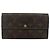 Portafoglio Monogram Damier Ebene 3 pezzi LOUIS VUITTON Auth 176526 Monogramma - vista 2