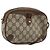 Borsa Sherry Line GG Supreme Web di GUCCI in PVC beige e oro 89 02 066 Auth BA12034 D'oro