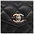 CHANEL Borsa a vita Matelassé in pelle di agnello nera oro CC Auth BA12100 Nero D'oro - vista 14