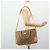 Gucci Borsa a mano Micro GG Supreme PVC 2 vie Beige Oro 002 58 0033 Auth 175355 D'oro - vista 24