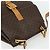 Céline Borsa a Spalla in Tela Macadam CELINE in Pelle PVC Marrone Oro Auth 175798 D'oro - vista 6