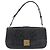 Borsa in pelle nera e oro Gancini Croco Embossed Salvatore Ferragamo Auth 176066A Nero D'oro - vista 2