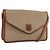 Céline Borsa a Spalla in Tela Macadam CELINE PVC Beige Oro Auth ka3864 D'oro