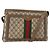 Borsa Sherry Line GG Supreme Web di GUCCI in PVC beige e oro 14 02 013 Auth INZ070 D'oro