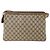 Borsa Sherry Line GG Supreme Web di GUCCI in PVC beige e oro 14 02 013 Auth INZ070 D'oro - vista 3