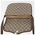 Bolsa Sherry Line GG Supreme Web da GUCCI em PVC Bege e Ouro 001 113 6862 Auth mr2391 Dourado - vista 15