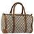 Gucci Borsa Boston GG Supreme in PVC Beige Oro Auth 175548 D'oro