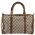 Gucci Borsa Boston GG Supreme in PVC Beige Oro Auth 175548 D'oro - vista 2
