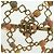 Chanel Bracciale rigido COCO Mark in metallo dorato CC Auth YKZ1423M - vista 10