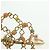 Chanel Bracciale rigido COCO Mark in metallo dorato CC Auth YKZ1423M - vista 7