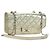 CHANEL Borsa a Spalla Matelassé in Pelle con Catena Dorata CC Auth YKZ1557SAM D'oro