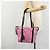 Borsa a Spalla PRADA Nylon Rosa Argento Auth 176628 - vista 26