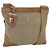 PRADA Schultertasche aus Canvas Beige Silber Authentisch ka3997