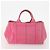 PRADA Borsa Canapa in Tela 2 Set Rosa Beige Auth 174968 - vista 11