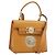 Borsa a Spalla Gianni Versace in Pelle 2 in 1 Marrone Oro Auth BA12090A D'oro