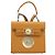 Borsa a Spalla Gianni Versace in Pelle 2 in 1 Marrone Oro Auth BA12090A D'oro - vista 2