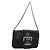 Borsa a Spalla con Catena PRADA in Nylon Marrone Argento Autentica 175639A
