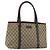 Gucci Borsa Tote GG Supreme in PVC beige argento 114595 Auth 175547