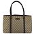 Gucci Borsa Tote GG Supreme in PVC beige argento 114595 Auth 175547 - vista 2