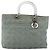 Borsa Canage Christian Dior in denim blu argento autentica 176133 - vista 2