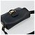 Borsa a spalla CÉLINE Carrozza in pelle blu navy e oro Auth YKZ1109 D'oro - vista 6