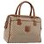 Céline Borsa a mano in tela Macadam CELINE PVC Beige Oro Auth ka3988A D'oro