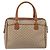 Céline Borsa a mano in tela Macadam CELINE PVC Beige Oro Auth ka3988A D'oro - vista 3
