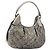 Burberry Schultertasche Leder Canvas Silber Authentisch ka3987A