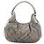 Burberry Schultertasche Leder Canvas Silber Authentisch ka3987A - Ansicht 2