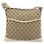 Borsa a Spalla GG Canvas Gucci Beige Argento 145857 Auth BA12133 - vista 2