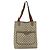 Borsa tote in PVC beige e oro della linea Sherry GG Supreme di GUCCI 39 02 003 Auth 176034 - vista 2