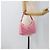 PRADA Borsa Pouch in Nylon Rosa Argento Auth 175327 - vista 22