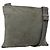 PRADA Schultertasche Nylon Grau Silber Authentisch 175700 Braun