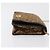 Borsa a spalla in tela Trotter Christian Dior marrone oro Auth 176488 D'oro - vista 4