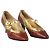 Prada Braune Krokodil-Prägung Leder Mary Jane Pumps - Ansicht 2