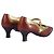 Prada Braune Krokodil-Prägung Leder Mary Jane Pumps - Ansicht 3