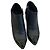 Stivaletti Chanel in pelle nera logo CC e catena Nero