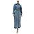 Abrigo trench asimétrico de denim azul deslavado Alaïa Talla 42 Usado