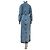 Abrigo trench asimétrico de denim azul deslavado Alaïa Talla 42 Usado - vista 3