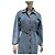 Abrigo trench asimétrico de denim azul deslavado Alaïa Talla 42 Usado - vista 4