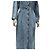 Abrigo trench asimétrico de denim azul deslavado Alaïa Talla 42 Usado - vista 8