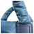 Borsa a mano Chanel Coco Cocoon Blu - vista 16