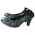 CHANEL Leder-Pumps mit Elastischem Rand Sehr Gut Erhalten 37 IT Schwarz