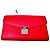 Clutch in pelle rossa con logo MCM Rosso