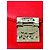 Clutch in pelle rossa con logo MCM Rosso - vista 15