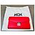 Clutch in pelle rossa con logo MCM Rosso - vista 2