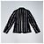 Blazer Dries Van Noten in lana nero con strisce metalliche dorate - vista 4