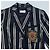 Blazer Dries Van Noten in lana nero con strisce metalliche dorate - vista 6
