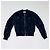 Dries Van Noten Bomber Jacket Navy Blue Sequins Ruffles Green - view 3